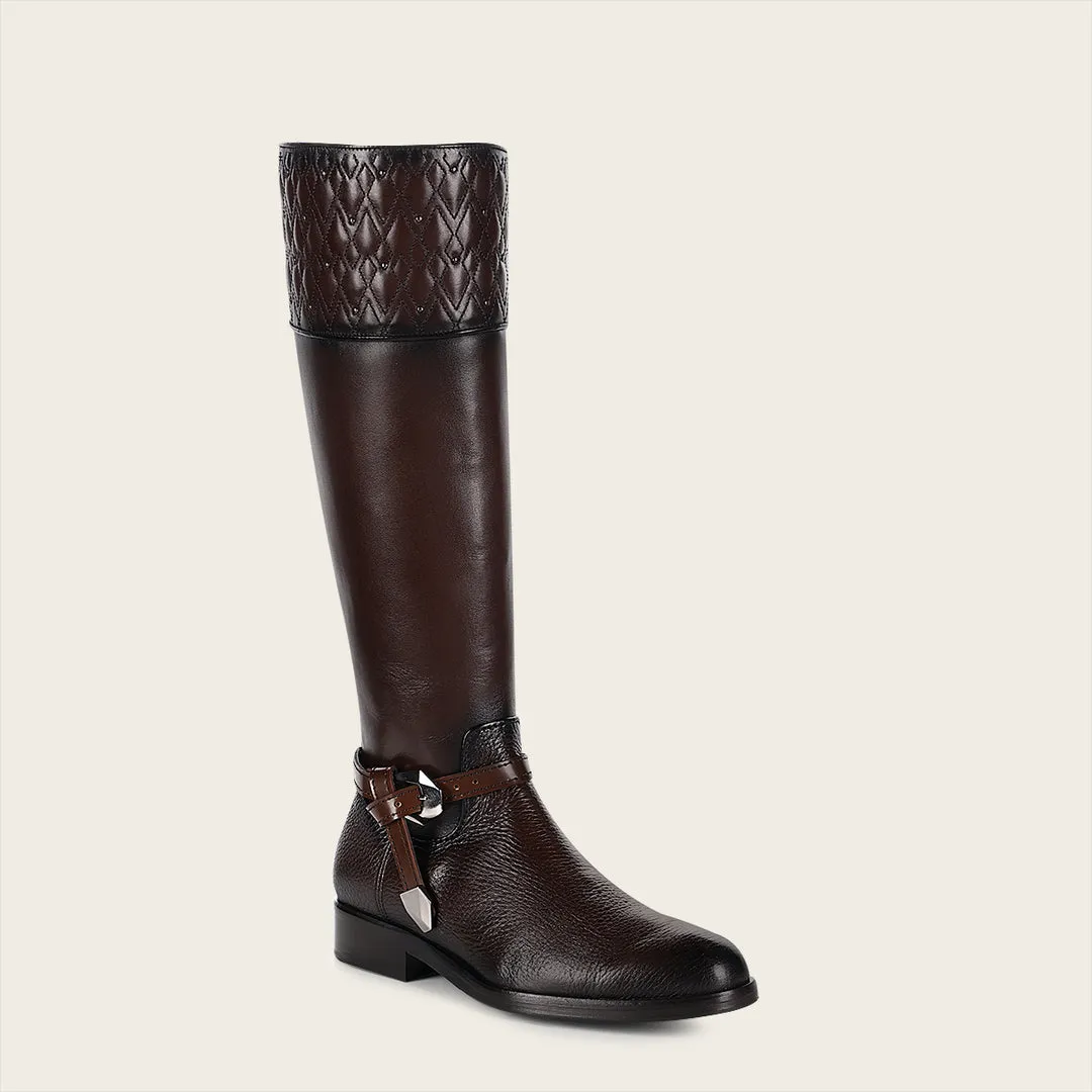 Bota casual en piel genuina para dama