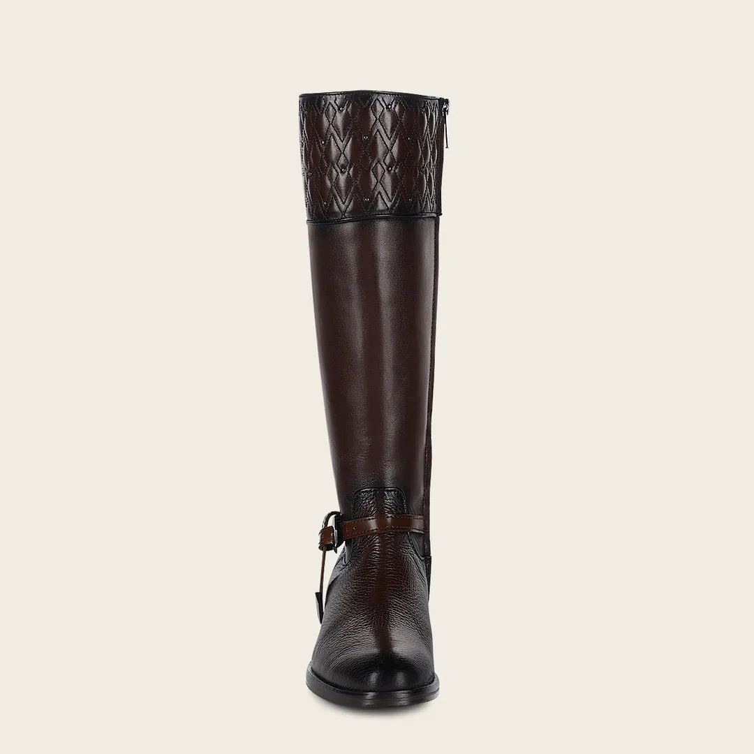 Bota casual en piel genuina para dama