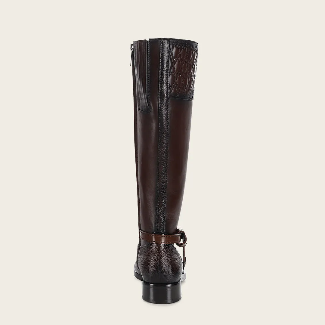 Bota casual en piel genuina para dama