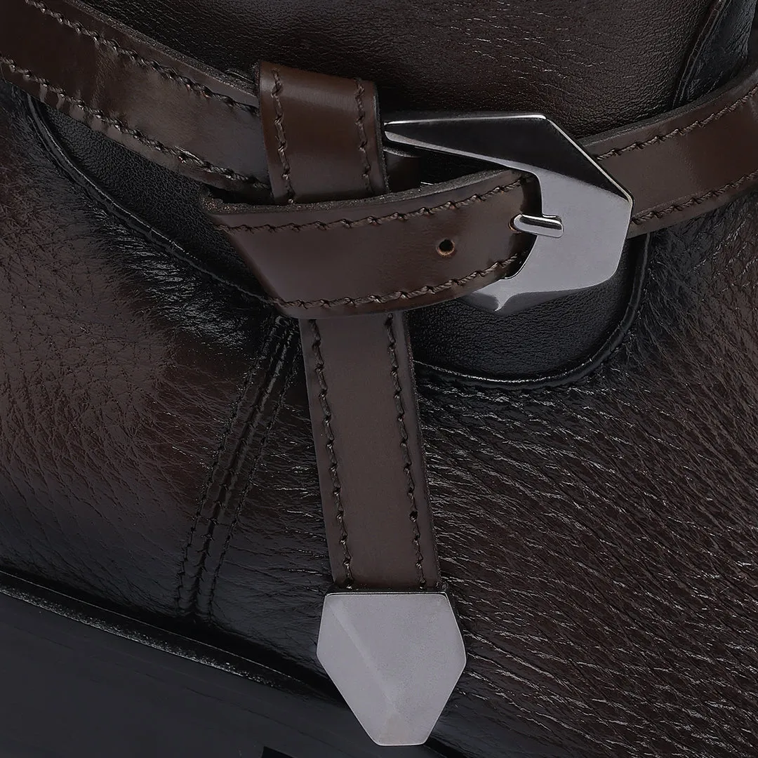 Bota casual en piel genuina para dama