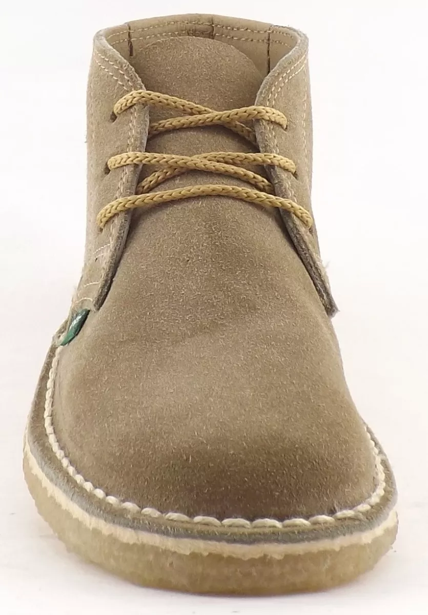 Bota De Gamuza Acordonada Unisex Chicos Kickers Jeune Carg
