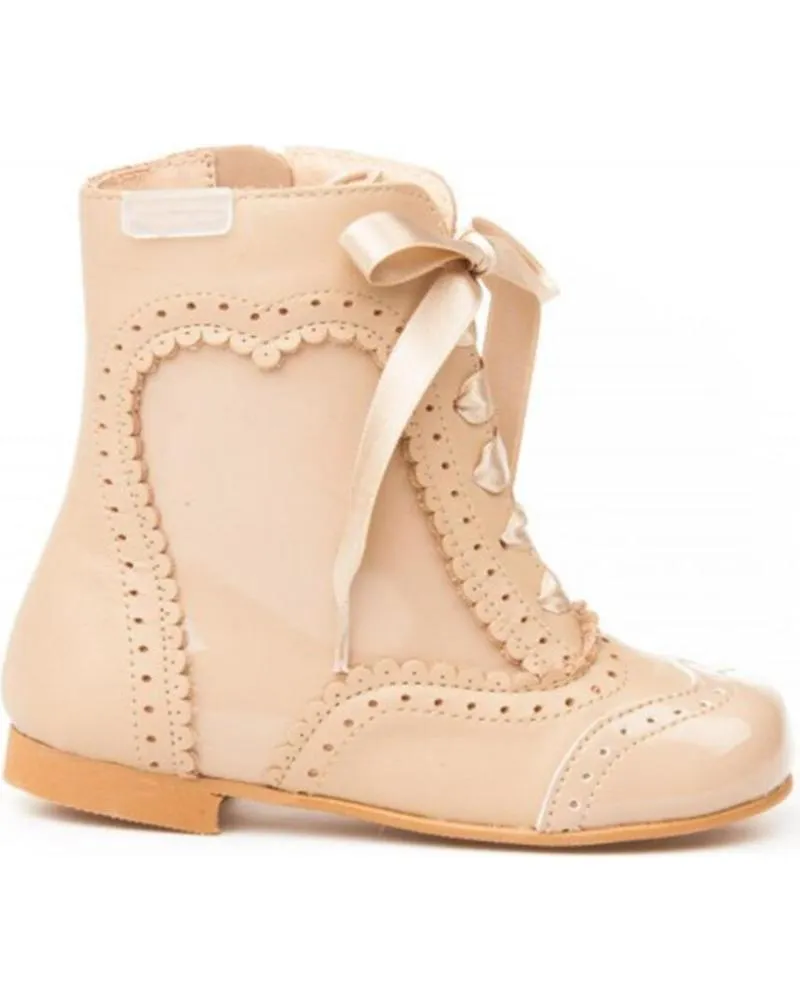 Botines ANGELITOS  de Niña PASCUALONA PIEL 1000  CAMEL