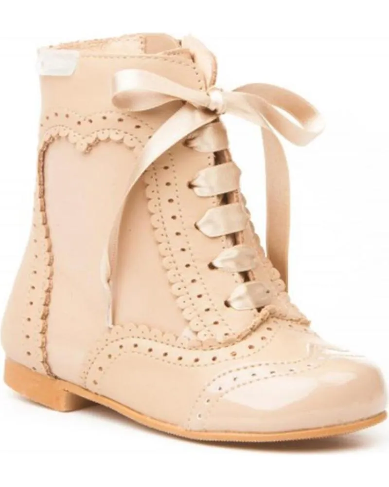 Botines ANGELITOS  de Niña PASCUALONA PIEL 1000  CAMEL