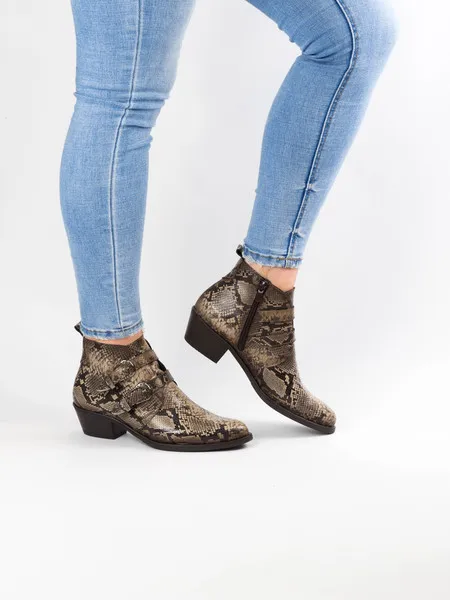botines d'chicas 6142 serpiente para mujer