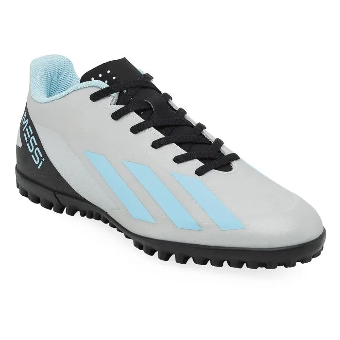 Botines De Futbol Adidas X Crazyfast Messi.4 TF Plata