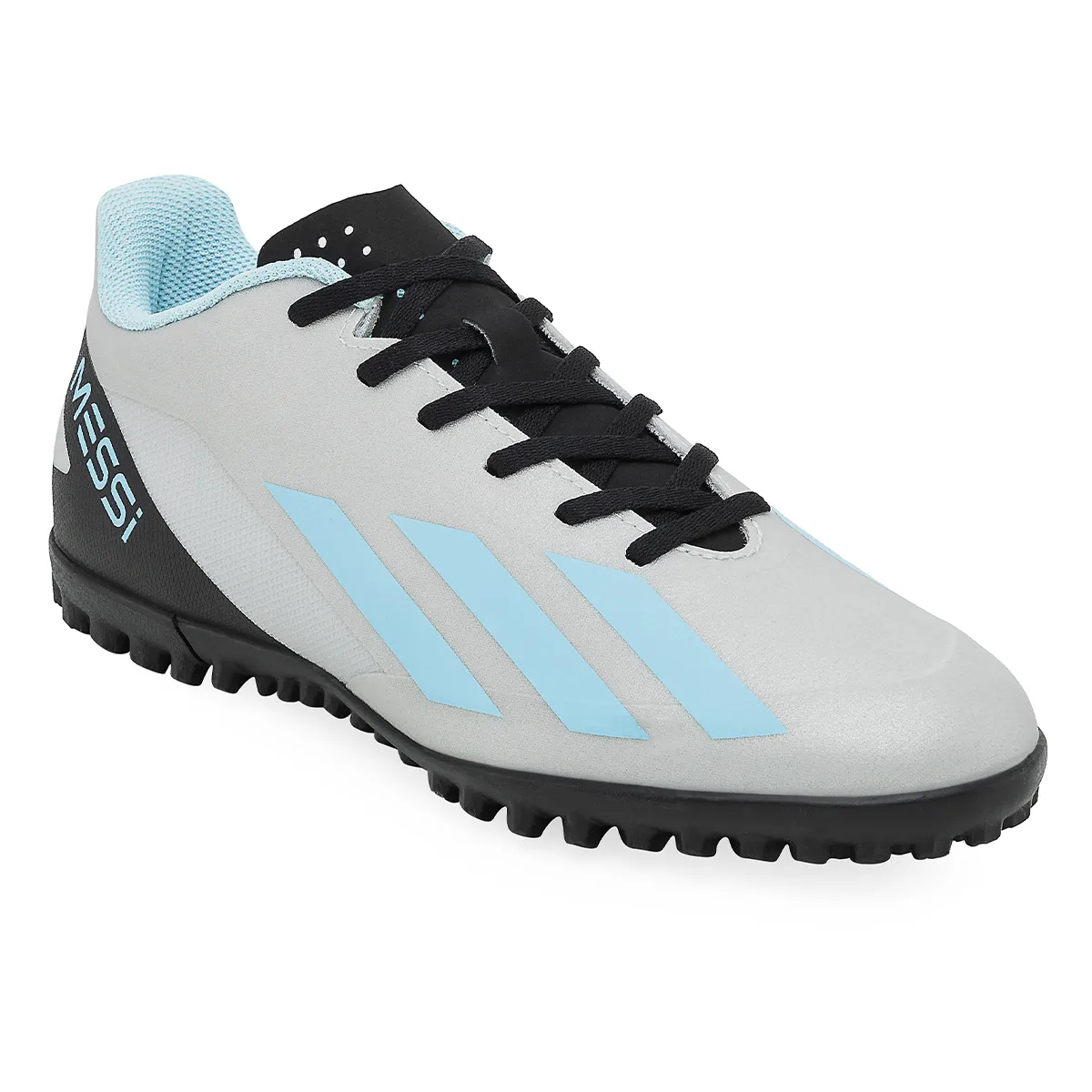 Botines De Futbol Adidas X Crazyfast Messi.4 TF Plata