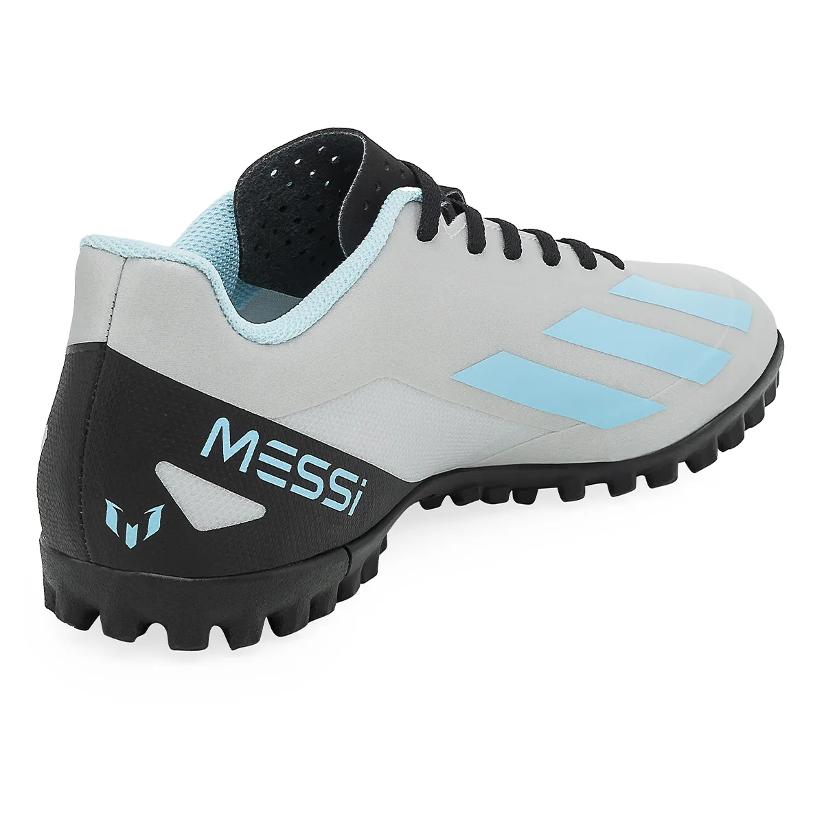 Botines De Futbol Adidas X Crazyfast Messi.4 TF Plata