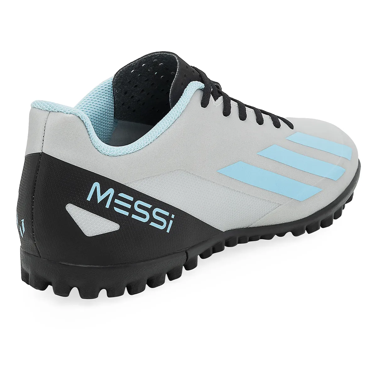 Botines De Futbol Adidas X Crazyfast Messi.4 TF Plata