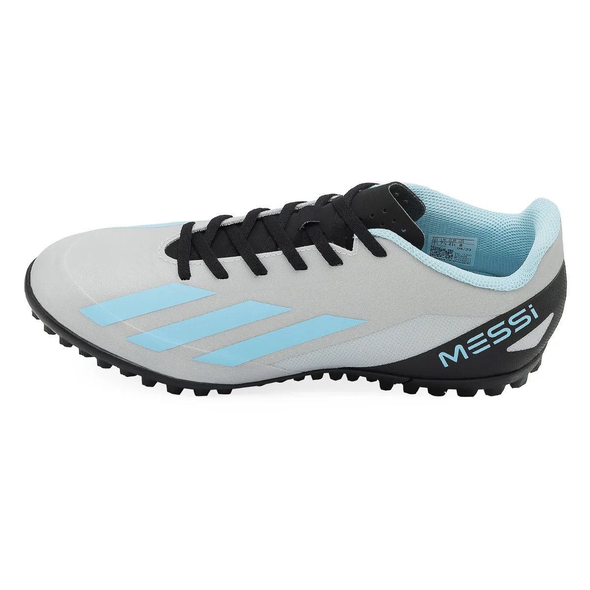 Botines De Futbol Adidas X Crazyfast Messi.4 TF Plata