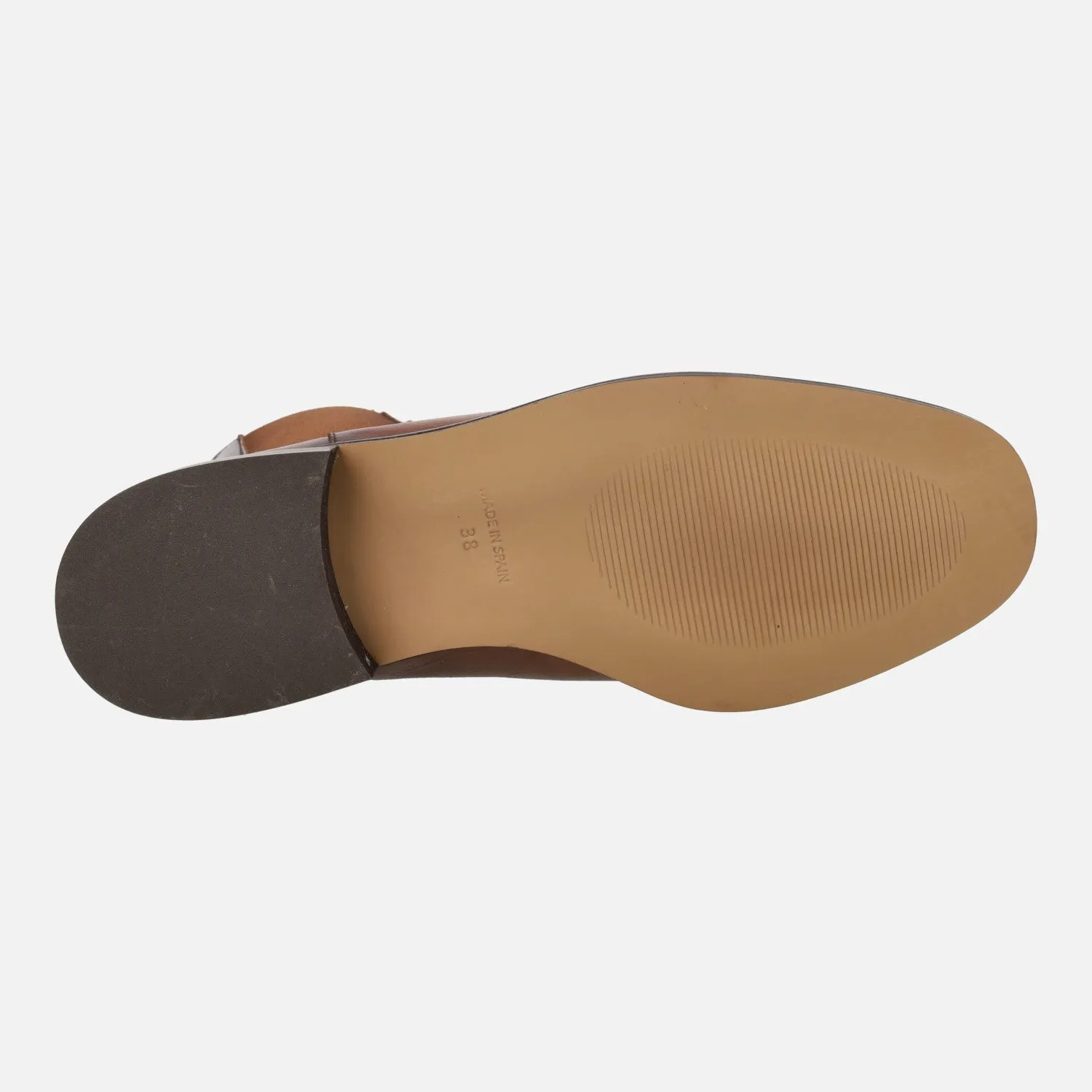 Botines de piel estilo chelsea para mujer