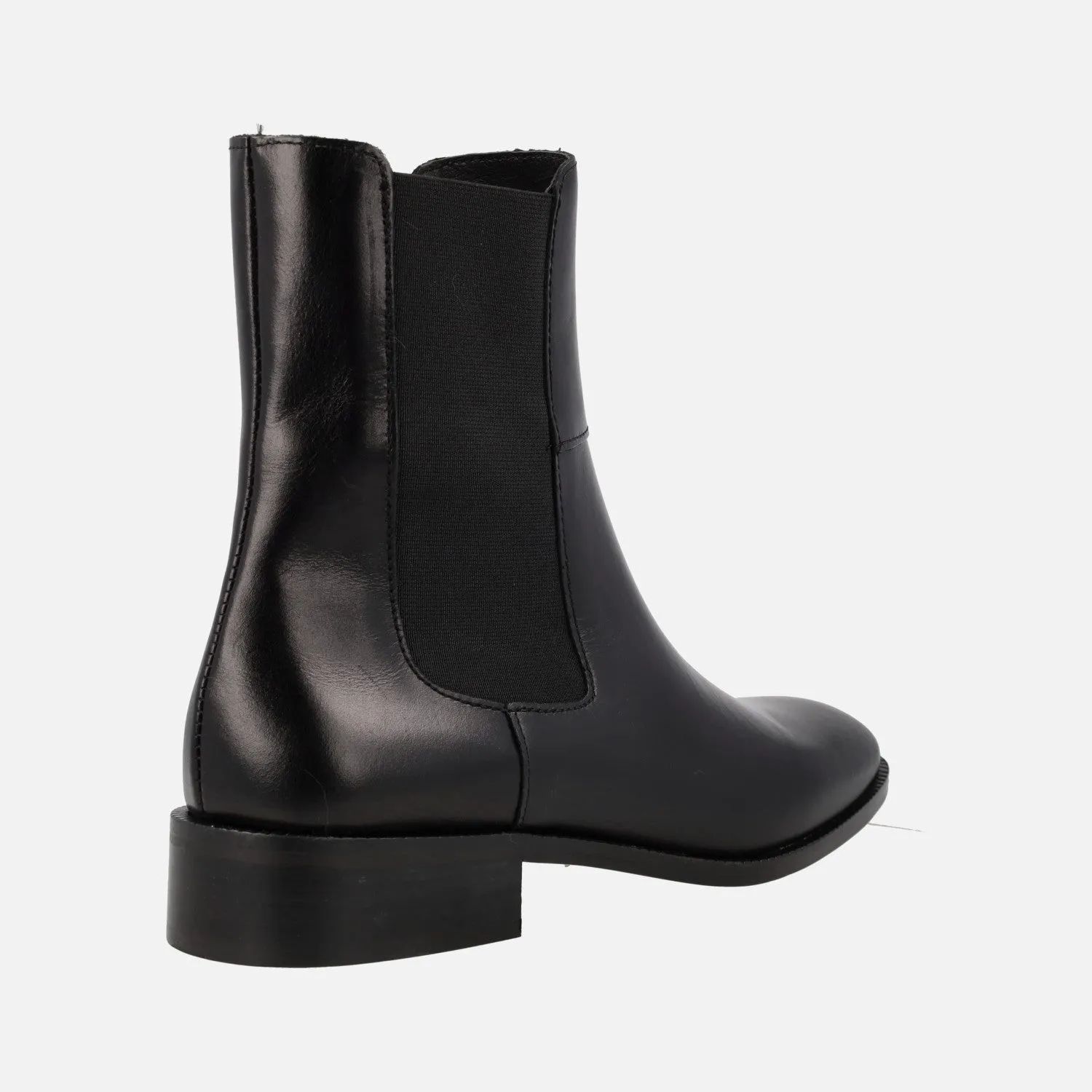 Botines de piel estilo chelsea para mujer