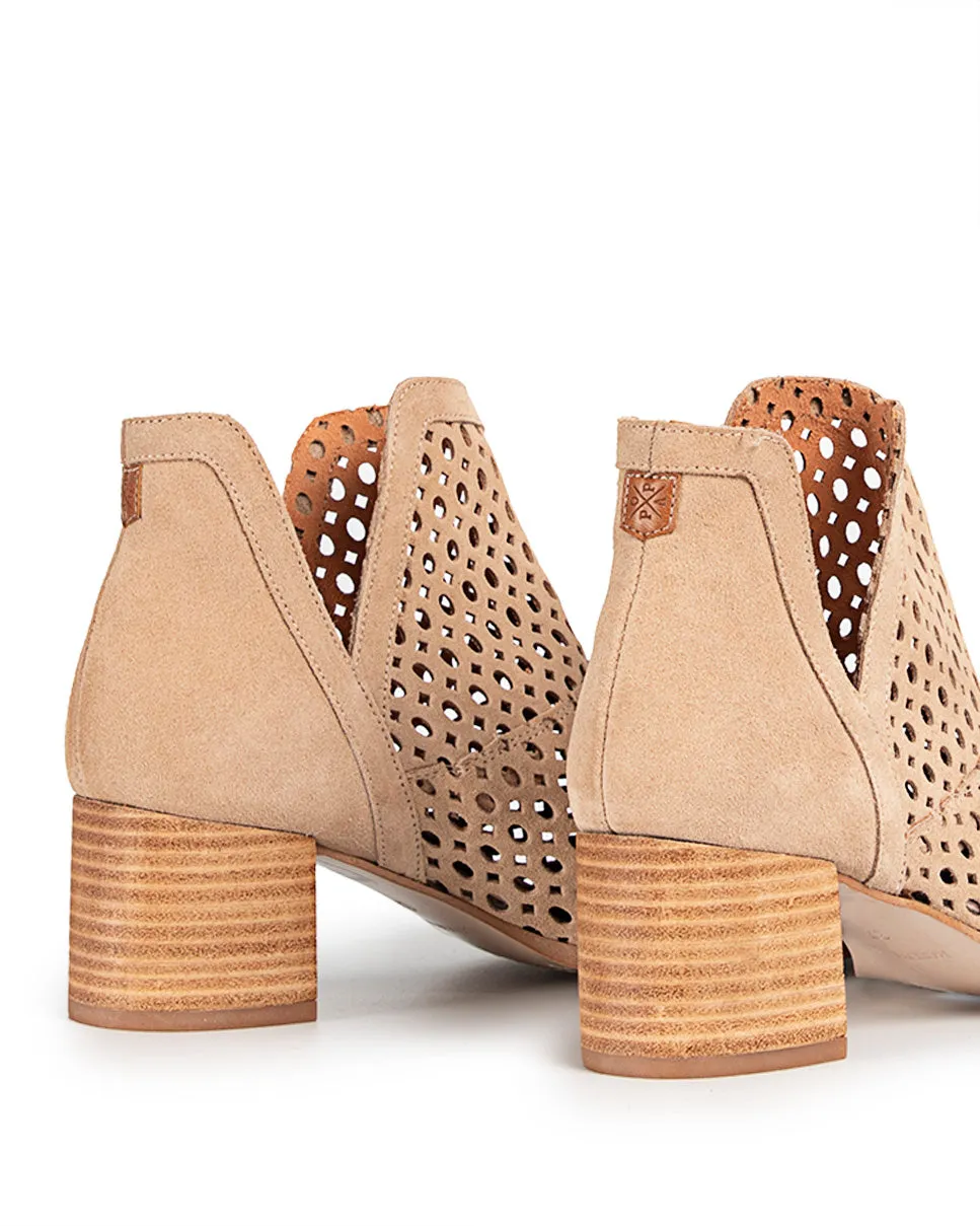 Botín Azahara Picado Beige