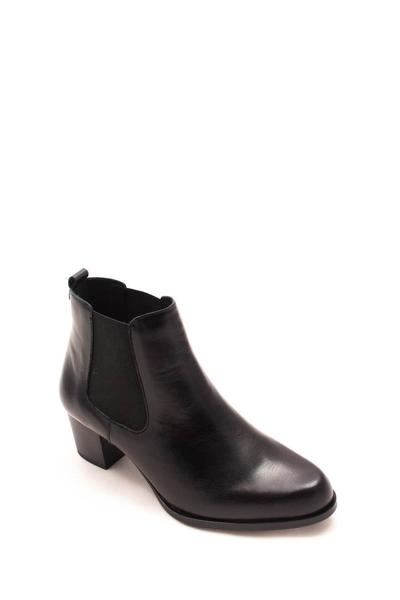 botín salonissimos tacon elastico negro
