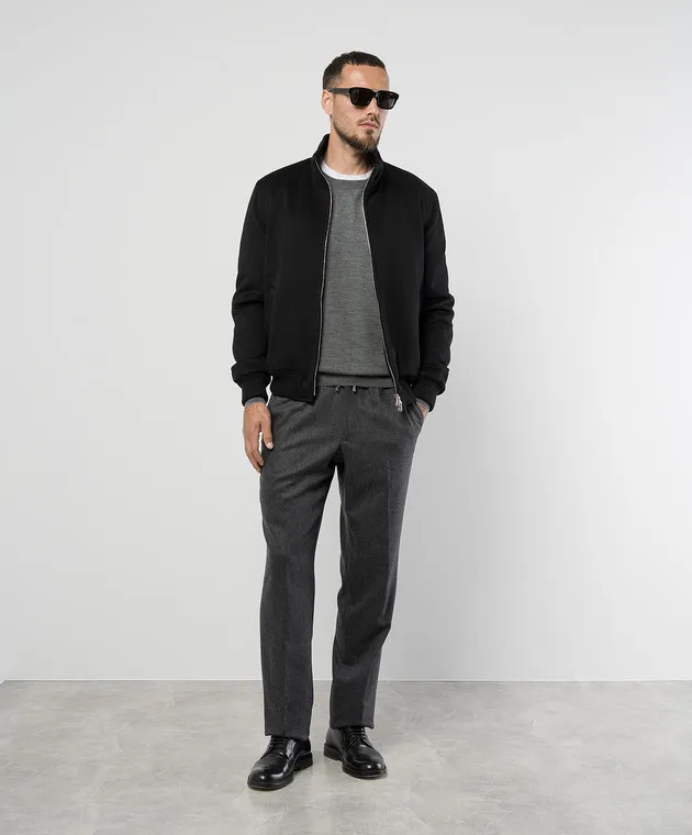 Brunello Cucinelli Gray wool and cashmere jumper