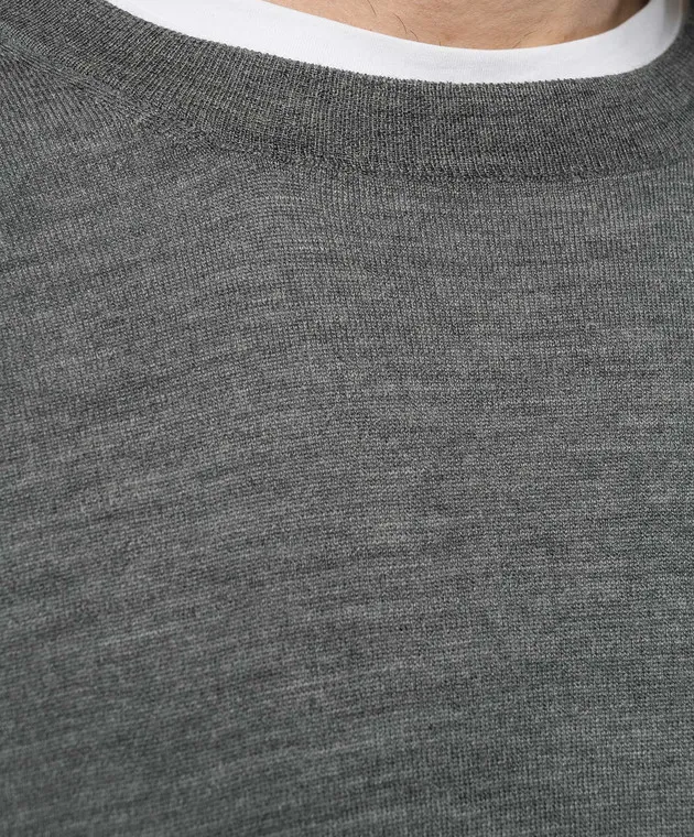 Brunello Cucinelli Gray wool and cashmere jumper