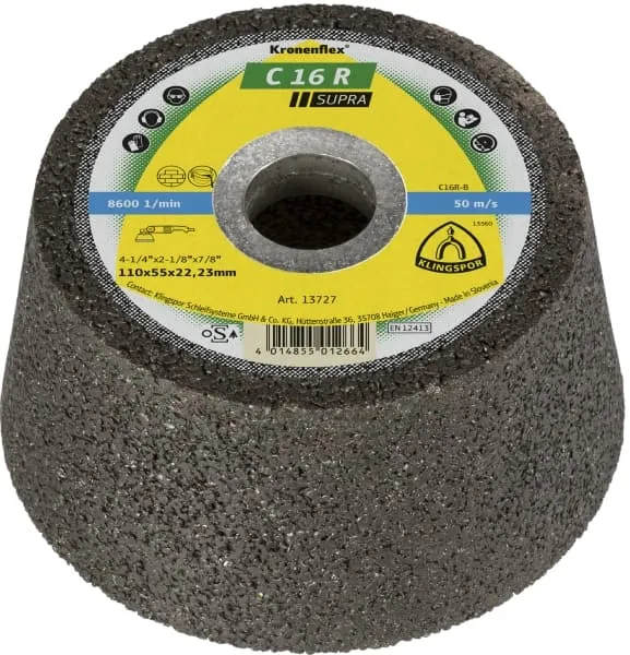 C 16 R Supra Cazoletas abrasivas Kronenflex® para Piedra,  Hormigón