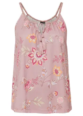 Camiseta con estampado Rosa palo