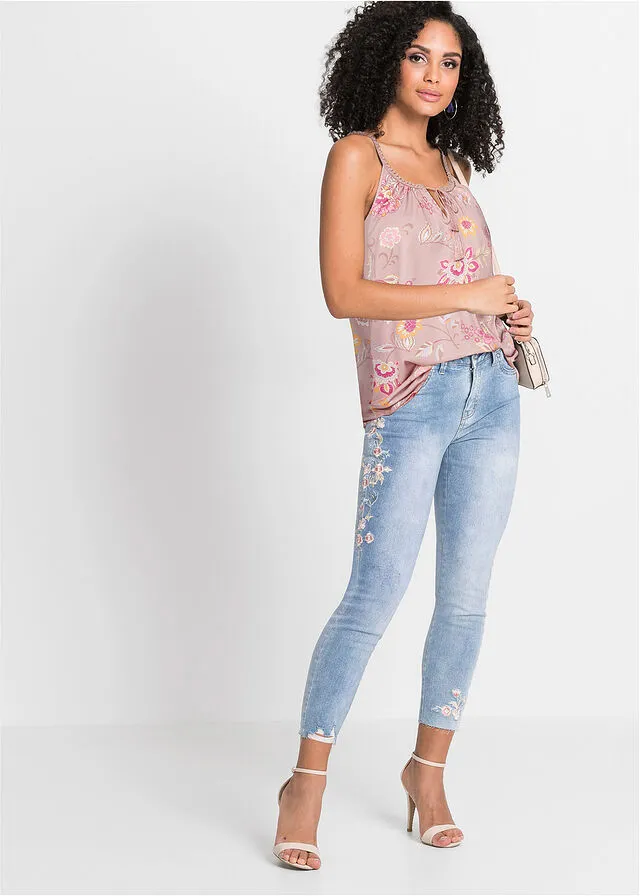 Camiseta con estampado Rosa palo