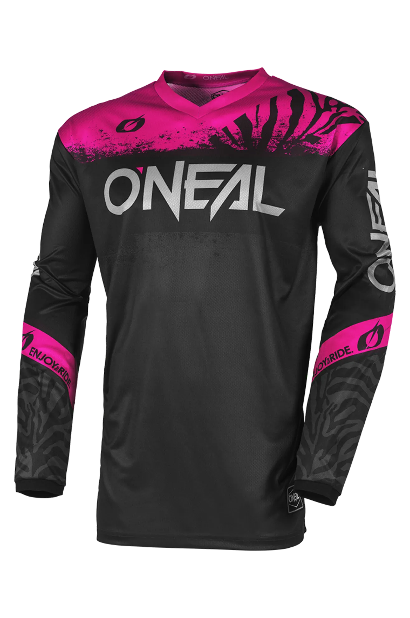 CAMISETA DE CROSS MUJER O'NEAL ELEMENT NEGROROSA  