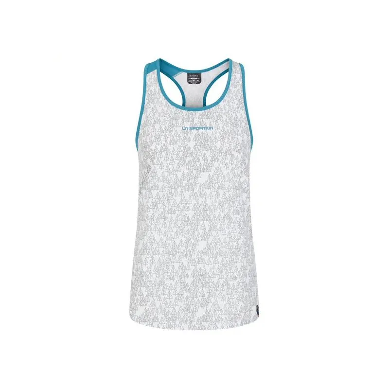 Camiseta de mujer La sportiva Trees (Blanco/Topacio)