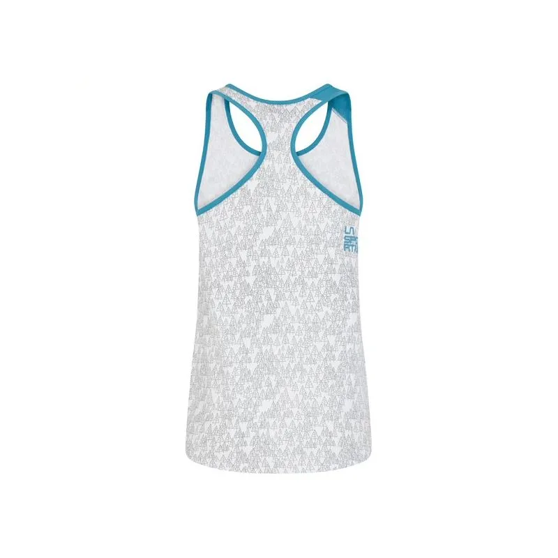 Camiseta de mujer La sportiva Trees (Blanco/Topacio)