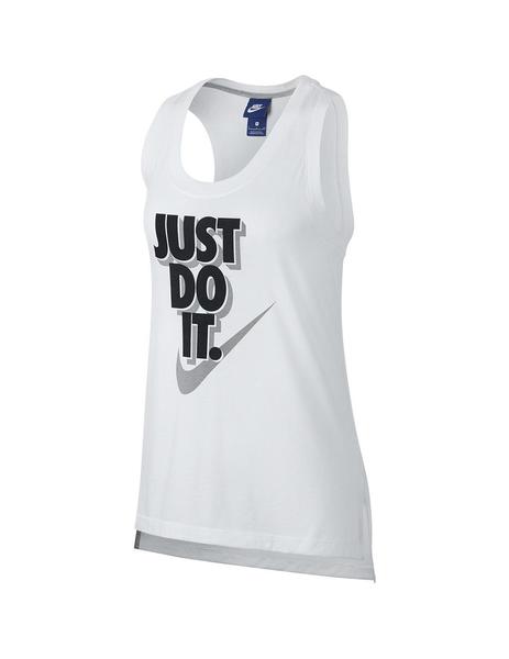 Camiseta Mujer Nike Just Do IT Tank Blanco