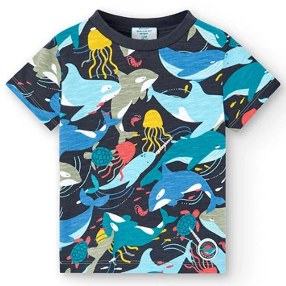 Camiseta punto de bebé niño Boboli 318046 OCEAN CORDONETS