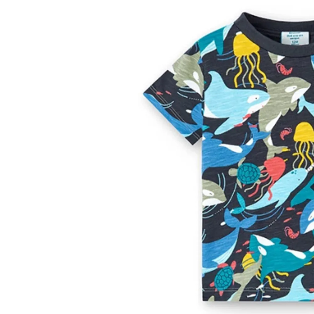 Camiseta punto de bebé niño Boboli 318046 OCEAN CORDONETS