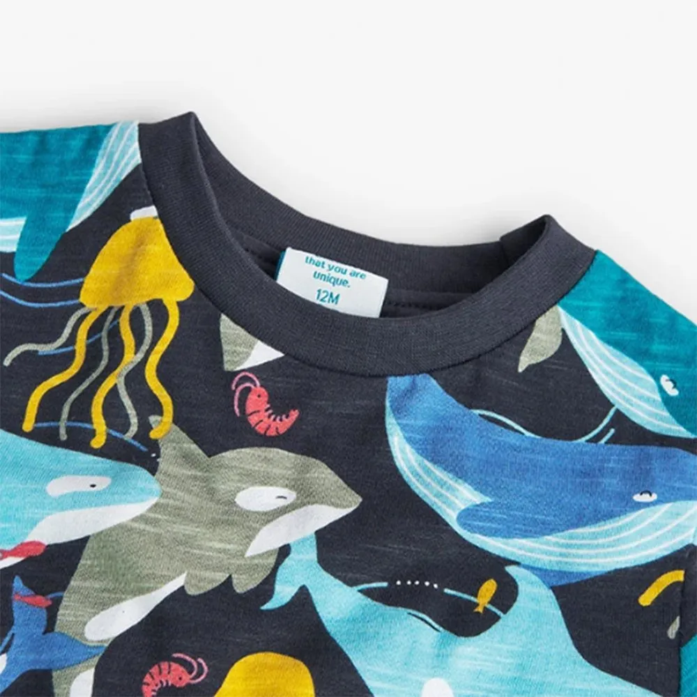 Camiseta punto de bebé niño Boboli 318046 OCEAN CORDONETS