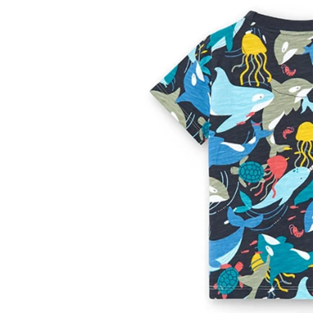 Camiseta punto de bebé niño Boboli 318046 OCEAN CORDONETS