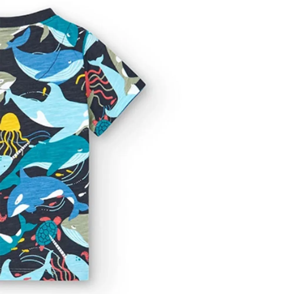 Camiseta punto de bebé niño Boboli 318046 OCEAN CORDONETS