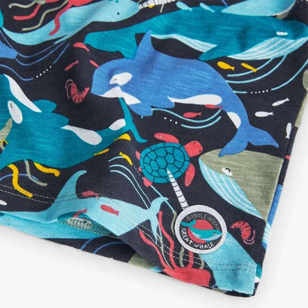 Camiseta punto de bebé niño Boboli 318046 OCEAN CORDONETS