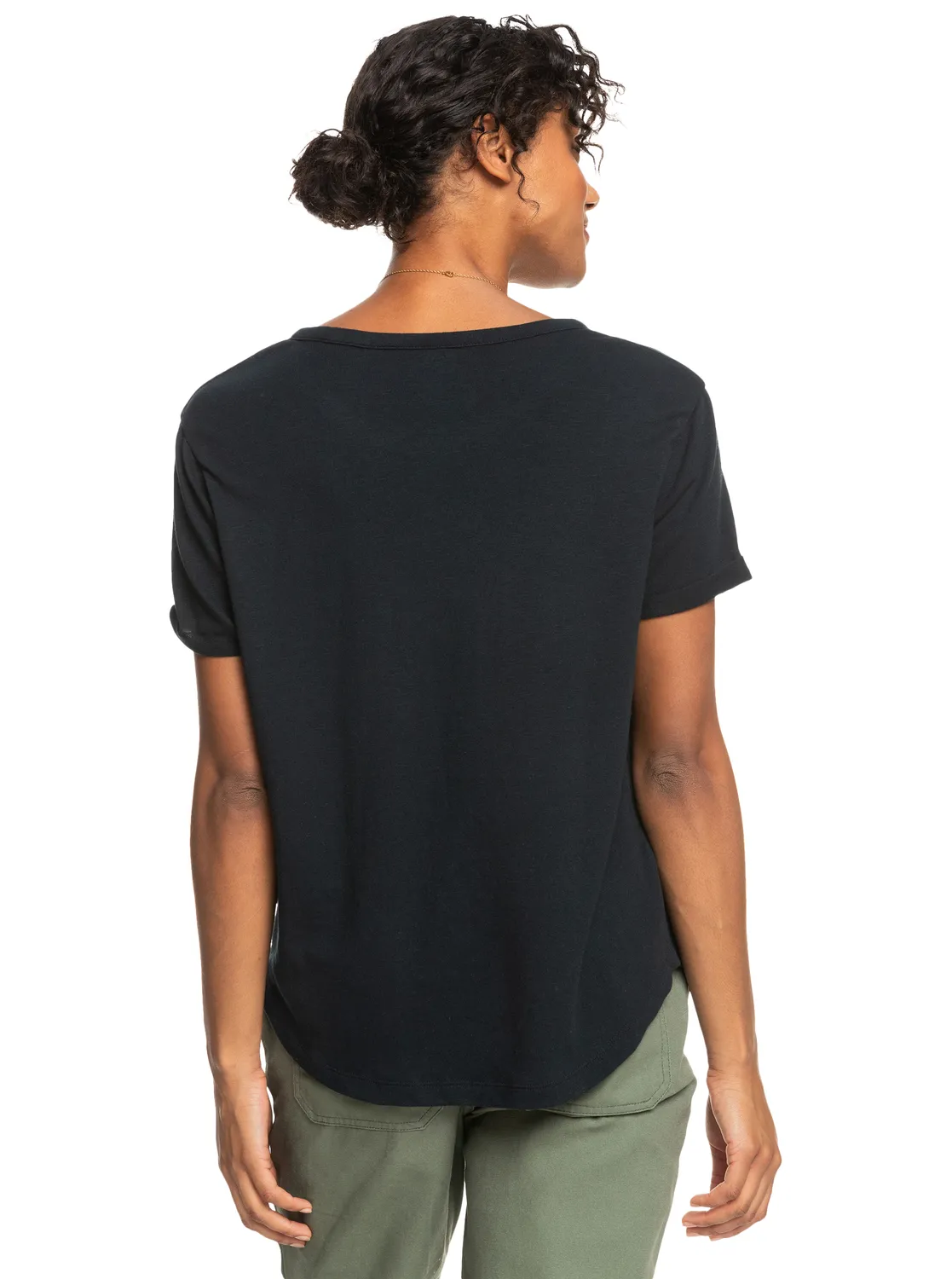Camiseta ROXY manga corta para Mujer OCEAN AFTER (kvj0) Ref:ERJZT05591 Negra