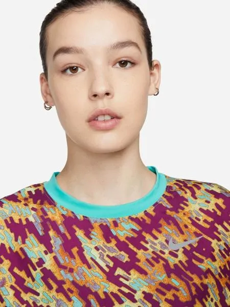 Camiseta Tecnica Nike Pacer Multicolor Mujer
