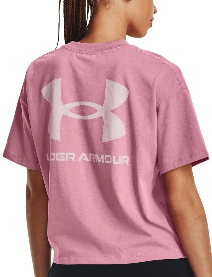 CAMISETA UNDER ARMOUR UA W LOGO LC OVERSIZED HW SSPNK