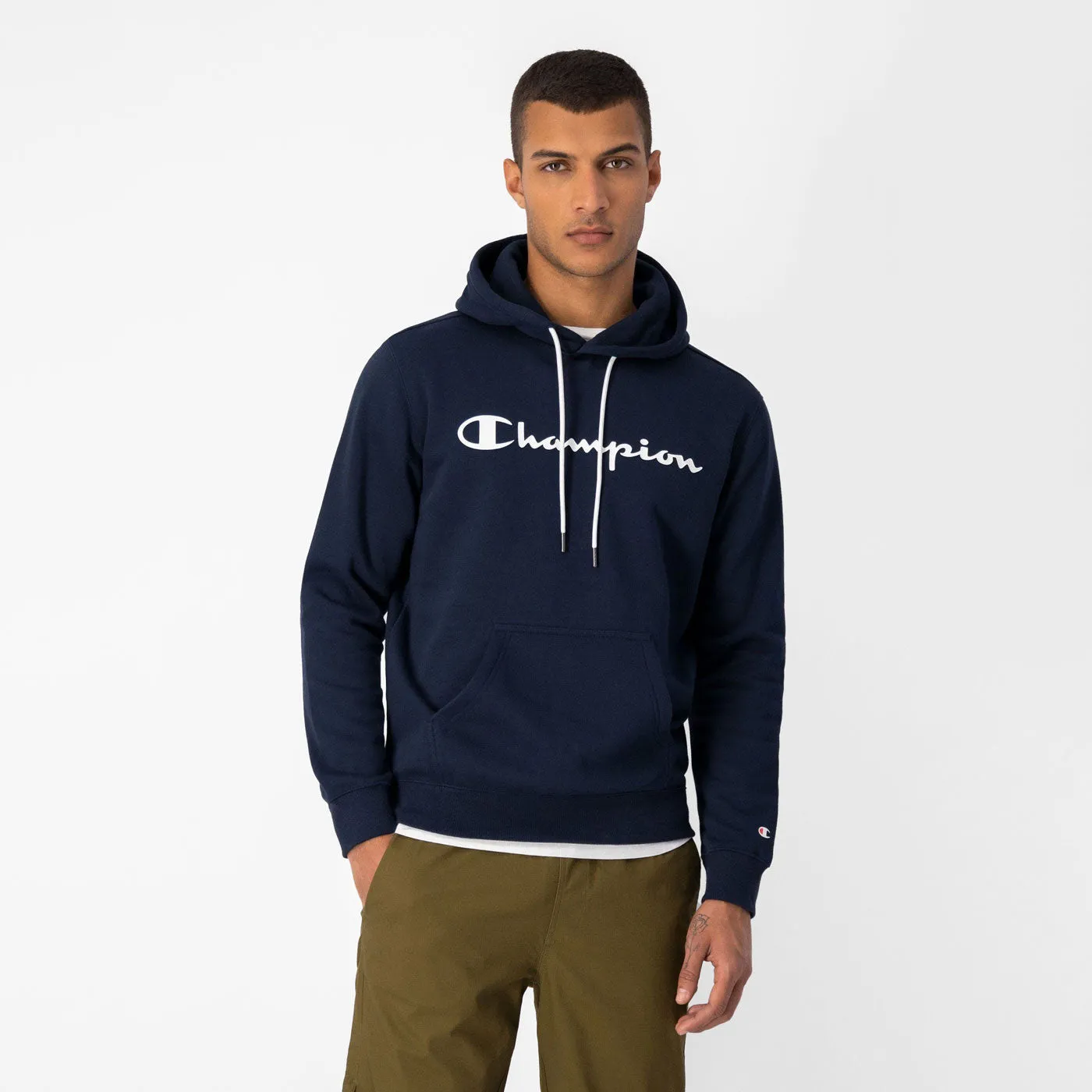 Champion Hoodie Full Zip Sweatshirt 218282 Navy