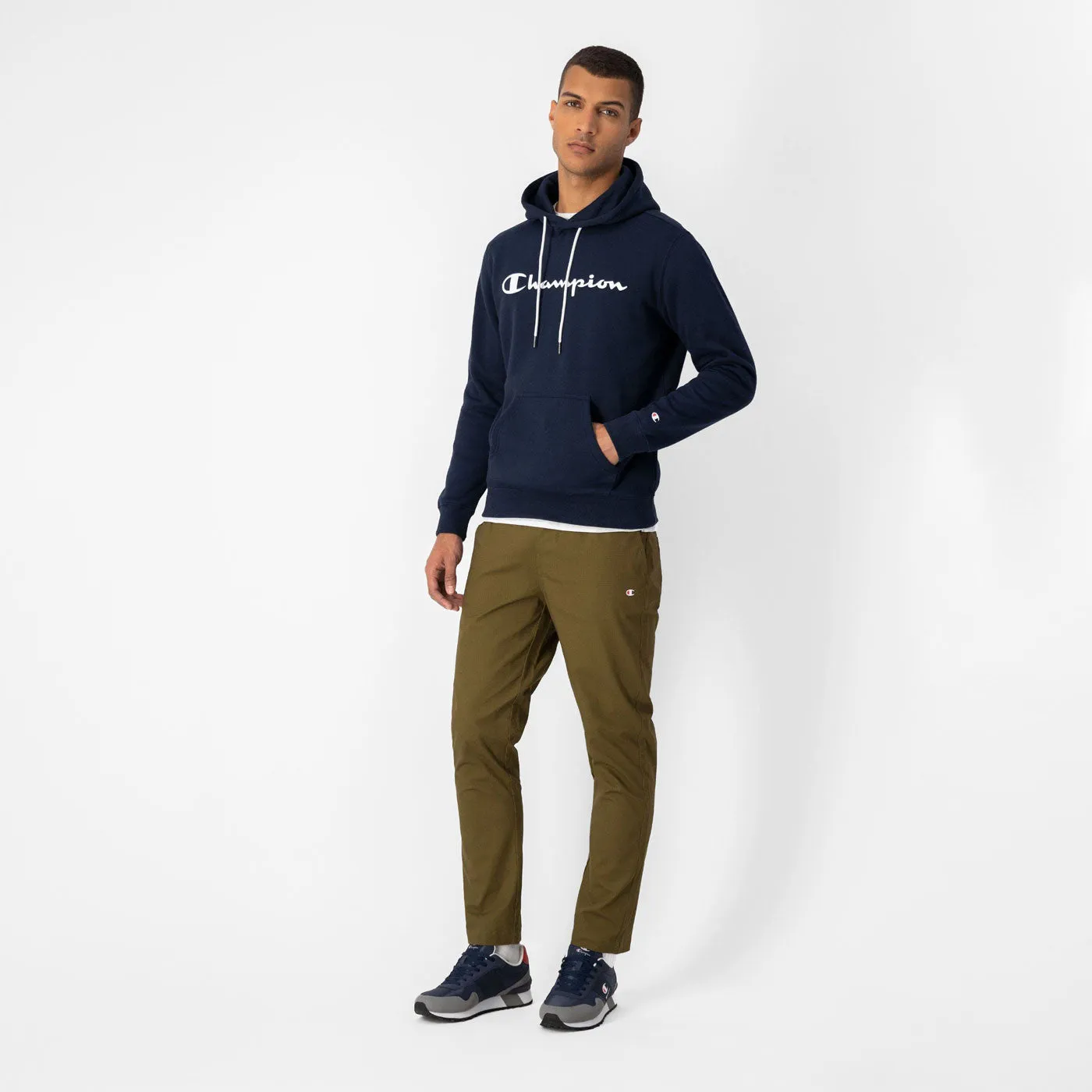 Champion Hoodie Full Zip Sweatshirt 218282 Navy