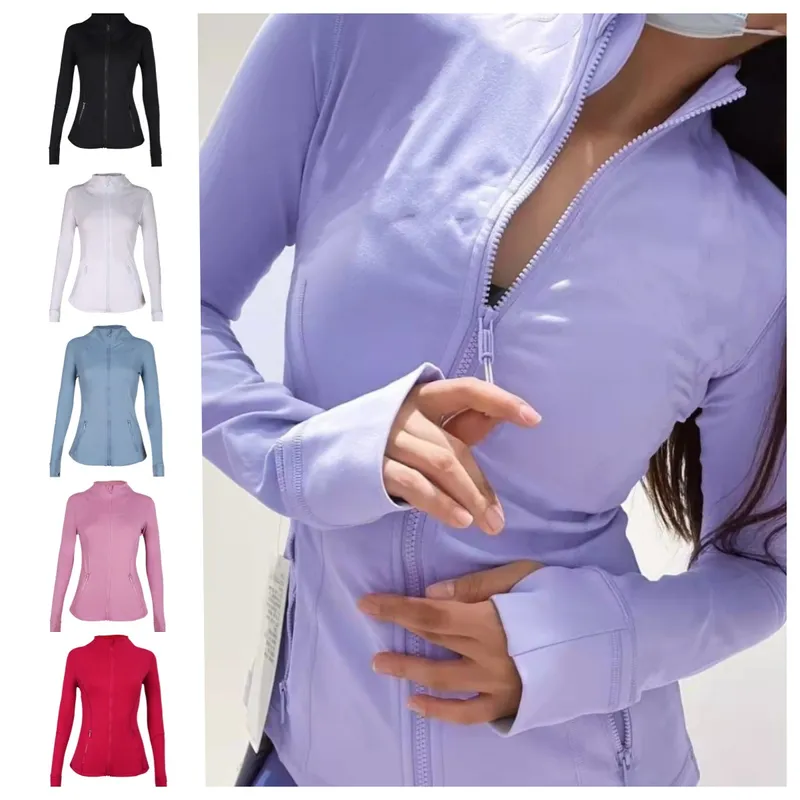 chaqueta de diseño ropa atlética stand chaqueta de cuello mujer corriendo deportivo chicas gimnasia gimnasia tops apretado top r