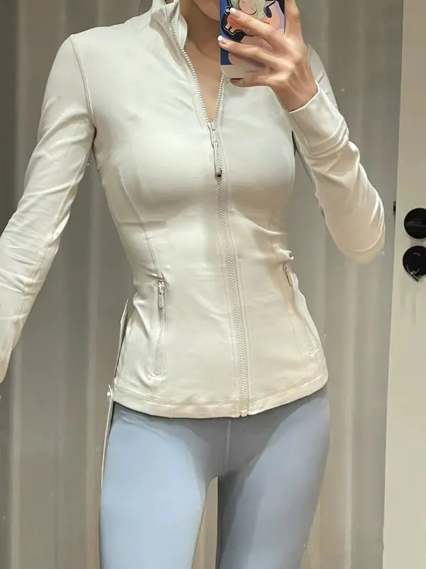chaqueta de diseño ropa atlética stand chaqueta de cuello mujer corriendo deportivo chicas gimnasia gimnasia tops apretado top r