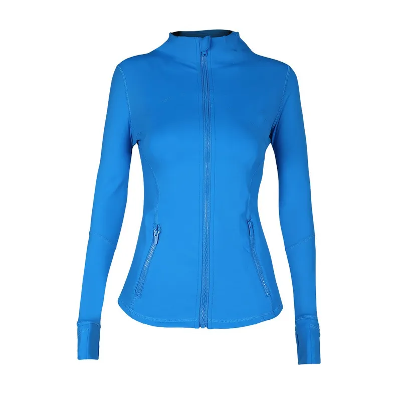 chaqueta de diseño ropa atlética stand chaqueta de cuello mujer corriendo deportivo chicas gimnasia gimnasia tops apretado top r