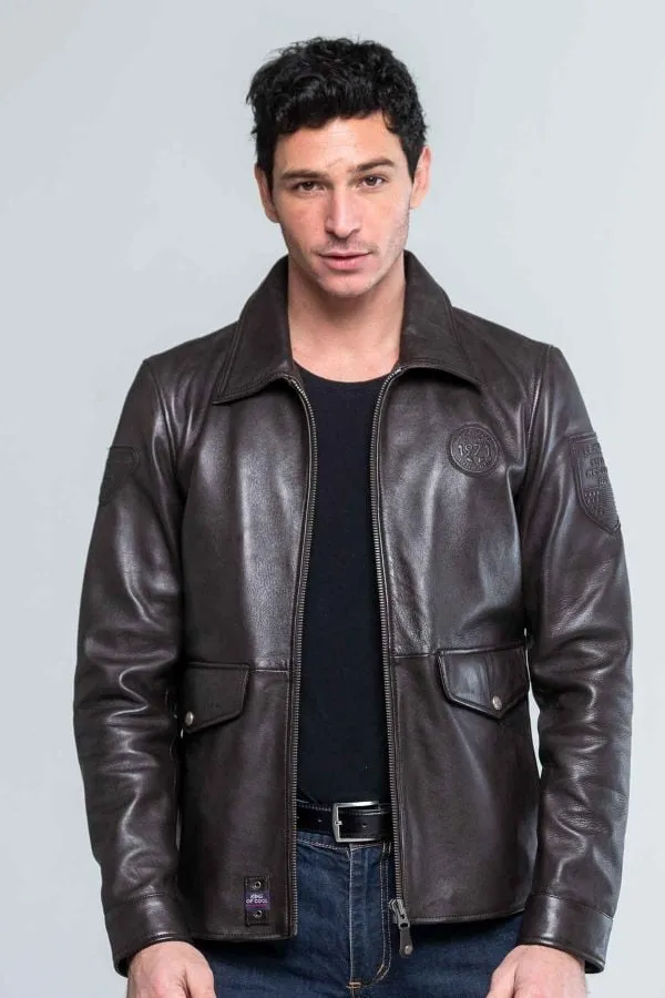 Chaqueta Hombre Steve Mcqueen Charlie3 Dark Brown