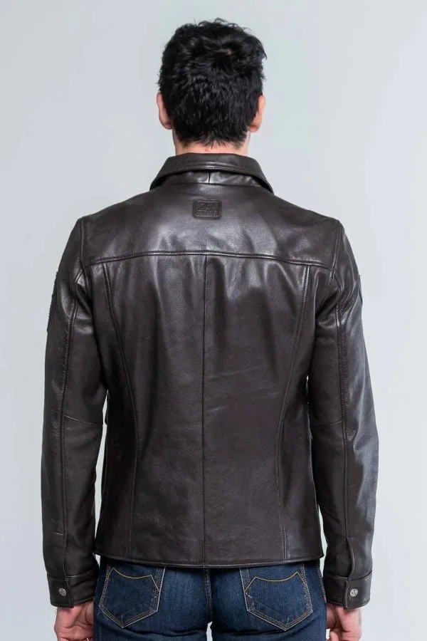 Chaqueta Hombre Steve Mcqueen Charlie3 Dark Brown