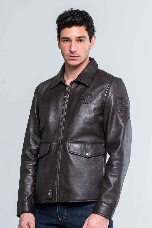 Chaqueta Hombre Steve Mcqueen Charlie3 Dark Brown