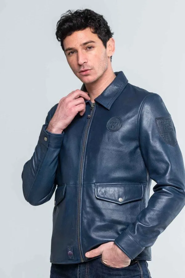 Chaqueta Hombre Steve Mcqueen Charlie3 Royal Blue