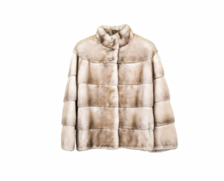 Chaqueta Visón Beig – Chaqueta de piel de Visón – Aza