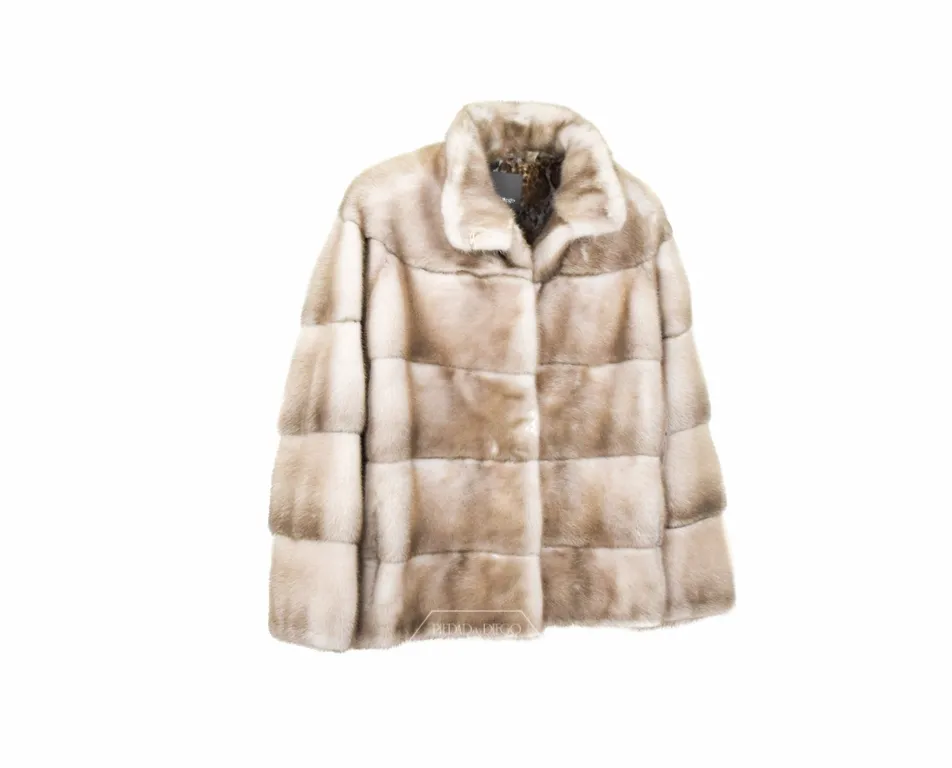 Chaqueta Visón Beig – Chaqueta de piel de Visón – Aza