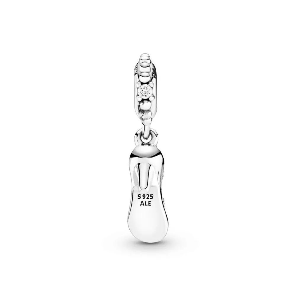 Charm Disney de Pandora Zapato colgante de Cenicienta en plata con circonitas