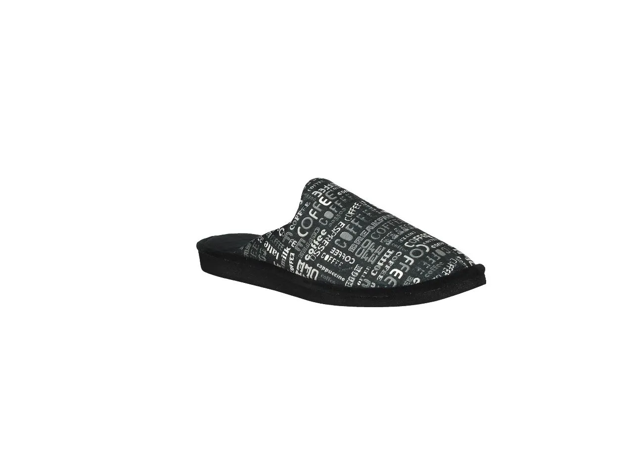 Chinela Negro Letras Coffee