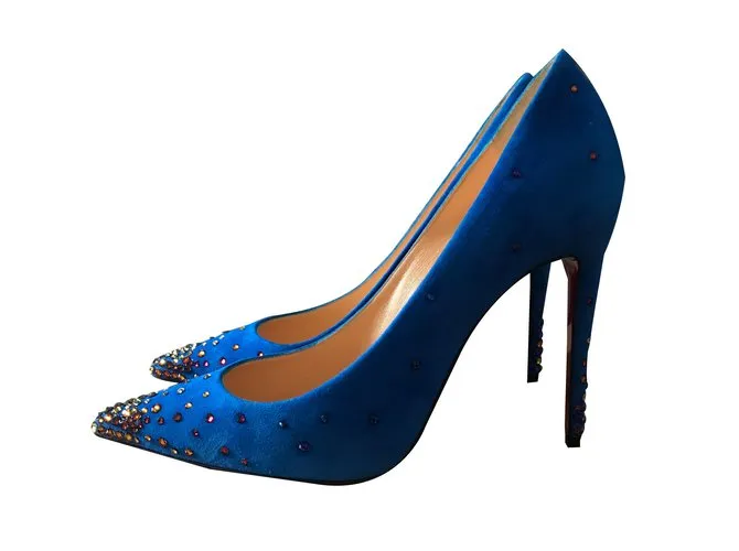 Christian Louboutin Tacones Azul 