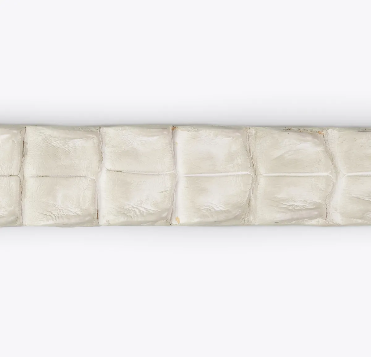 Cinturón Cocodrilo Blanco